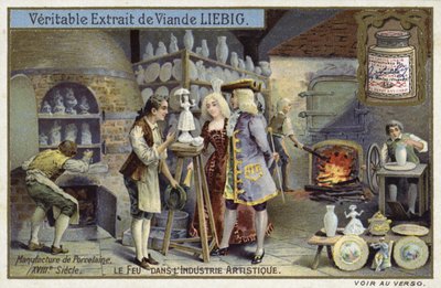 18世紀の磁器製造 作： European School